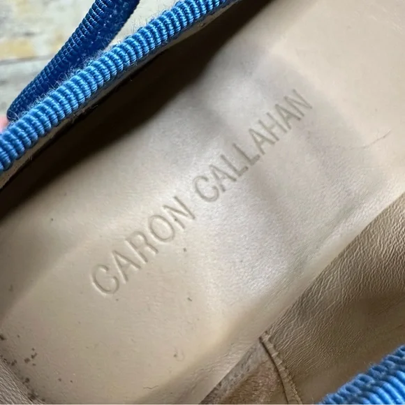 Caron Callahan Ellie Mary Jane Blue shoes 37.5 - Picture 7 of 9